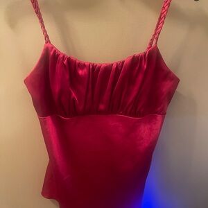 I.N. San Francisco Red Satin top